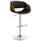 Dana Adjustable Bar Stool Black and Chrome Half Price Furniture