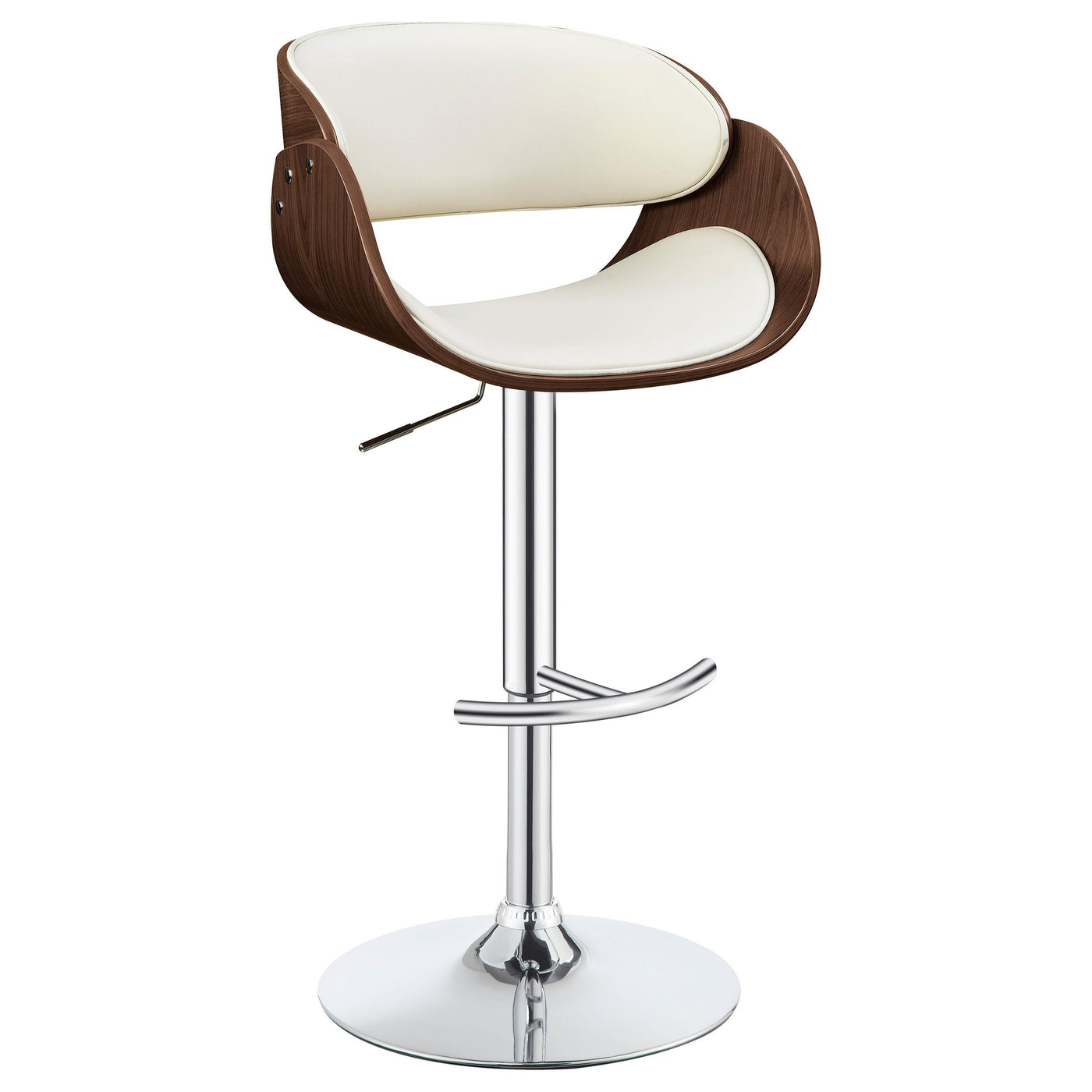Dana Adjustable Bar Stool Ecru and Chrome Half Price Furniture