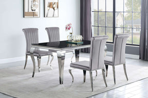 Carone 5-piece 61" Rectangular Dining Set - Dining Room Set - Half Price Furniture