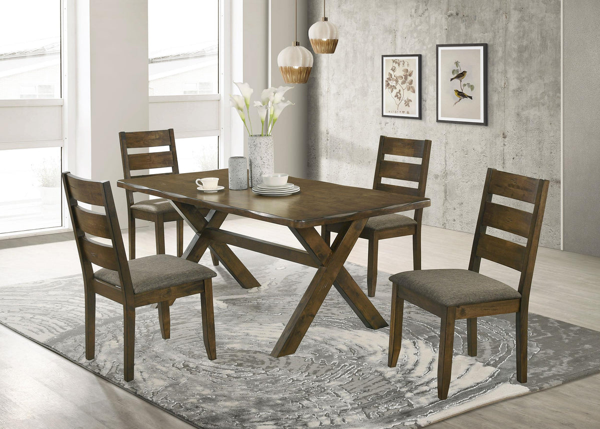 Alston Dining Room Set Knotty Nutmeg and Grey Alston Dining Room Set Knotty Nutmeg and Grey Half Price Furniture