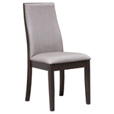 Spring Creek Upholstered Side Chairs Taupe (Set of 2) Half Price Furniture