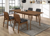 Redbridge Rectangular 5-piece Dining Set Natural Walnut Half Price Furniture