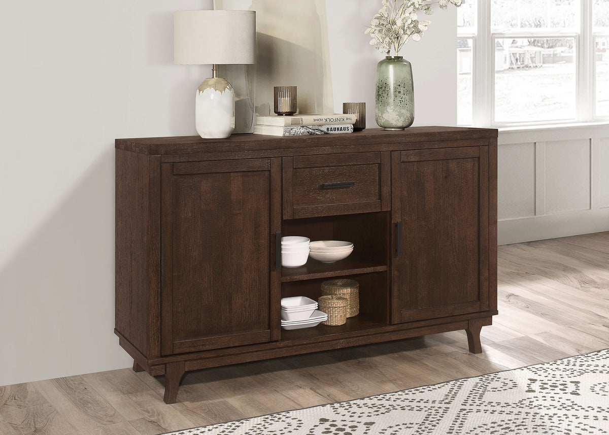 Reynolds 2-door Dining Sideboard Server Brown Oak Half Price Furniture
