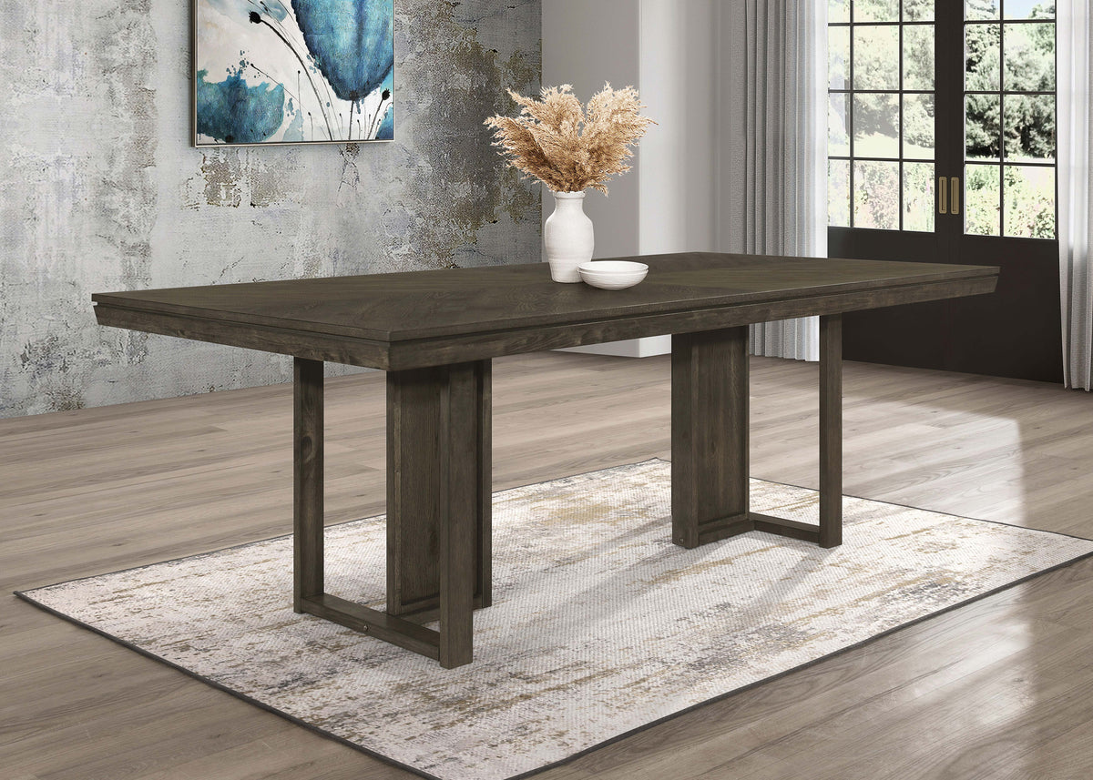 Kelly Rectangular Dining Table Dark Grey  Half Price Furniture