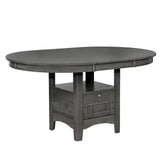 Lavon Dining Table with Storage Medium Grey Lavon Dining Table with Storage Medium Grey Half Price Furniture