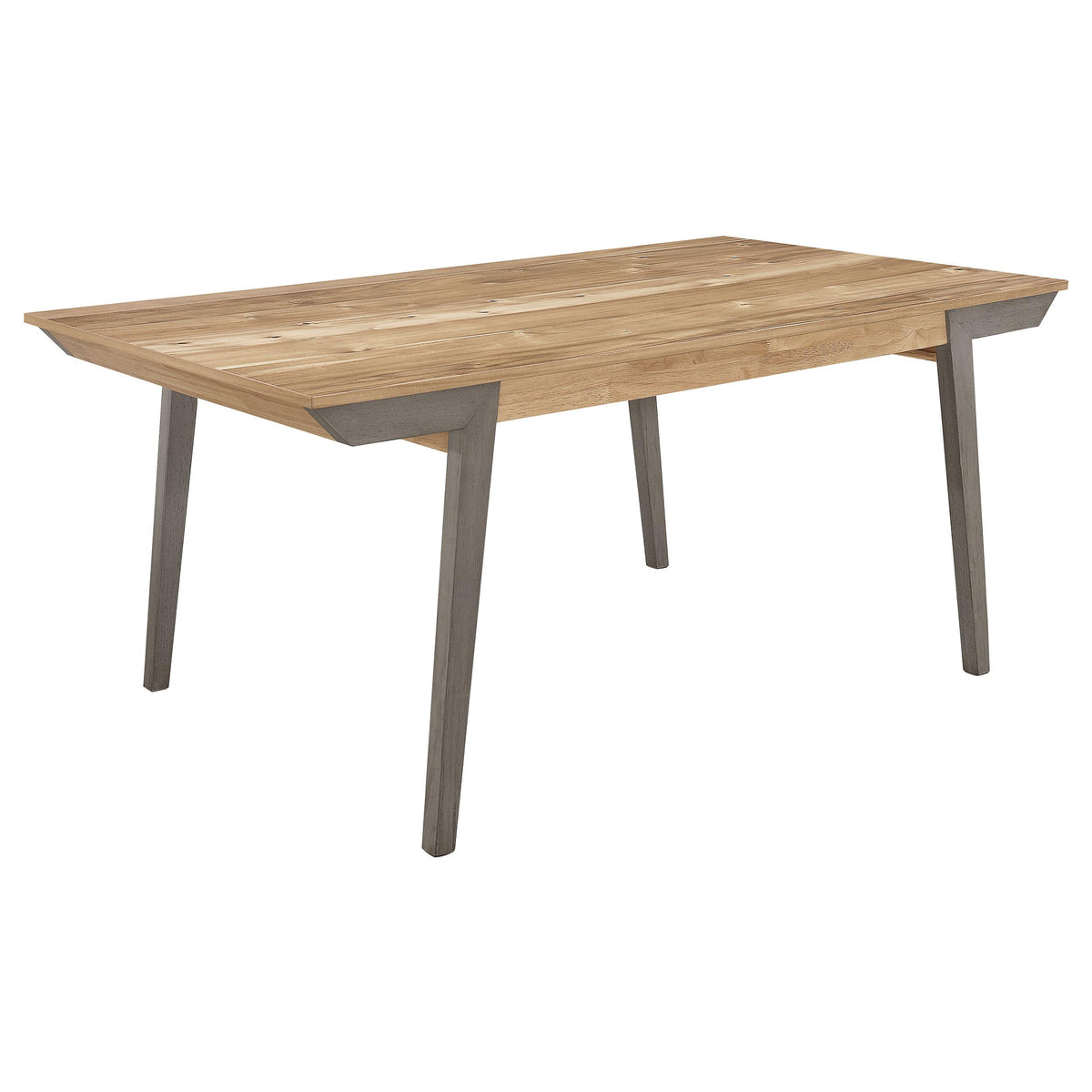 Nogales Wooden Dining Table Acacia and Coastal Grey Half Price Furniture