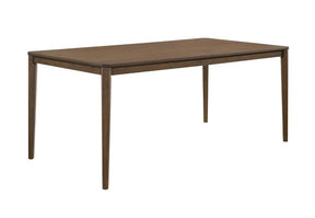 Wethersfield Dining Table with Clipped Corner Medium Walnut Half Price Furniture