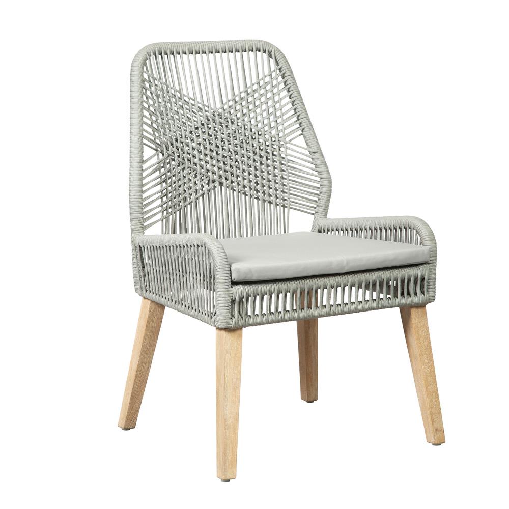 Nakia Woven Back Side Chairs Grey (Set of 2)  Half Price Furniture