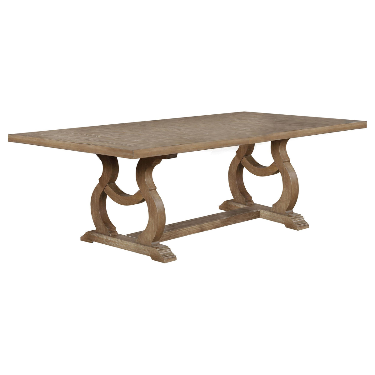 Brockway Trestle Dining Table Barley Brown  Half Price Furniture