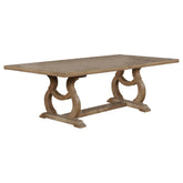 Brockway Trestle Dining Table Barley Brown Half Price Furniture