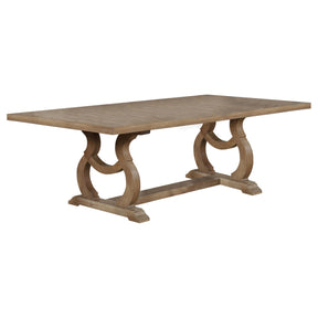 Brockway Trestle Dining Table Barley Brown Half Price Furniture