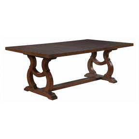 Brockway Trestle Dining Table Antique Java  Half Price Furniture