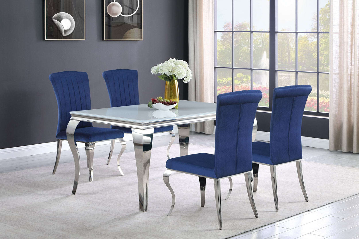 Carone 5-piece 61" Rectangular Dining Set - Dining Room Set - Half Price Furniture