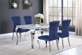 Carone 5-piece 61" Rectangular Dining Set Carone 5-piece 61" Rectangular Dining Set Half Price Furniture