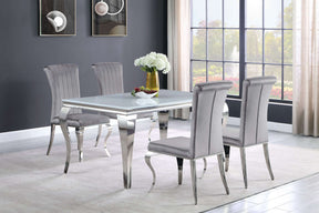 Carone 5-piece 61" Rectangular Dining Set - Dining Room Set - Half Price Furniture