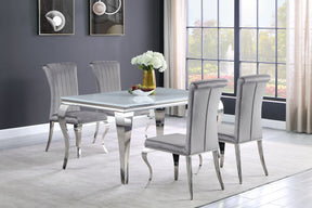 Carone 5-piece 61" Rectangular Dining Set Carone 5-piece 61" Rectangular Dining Set Half Price Furniture