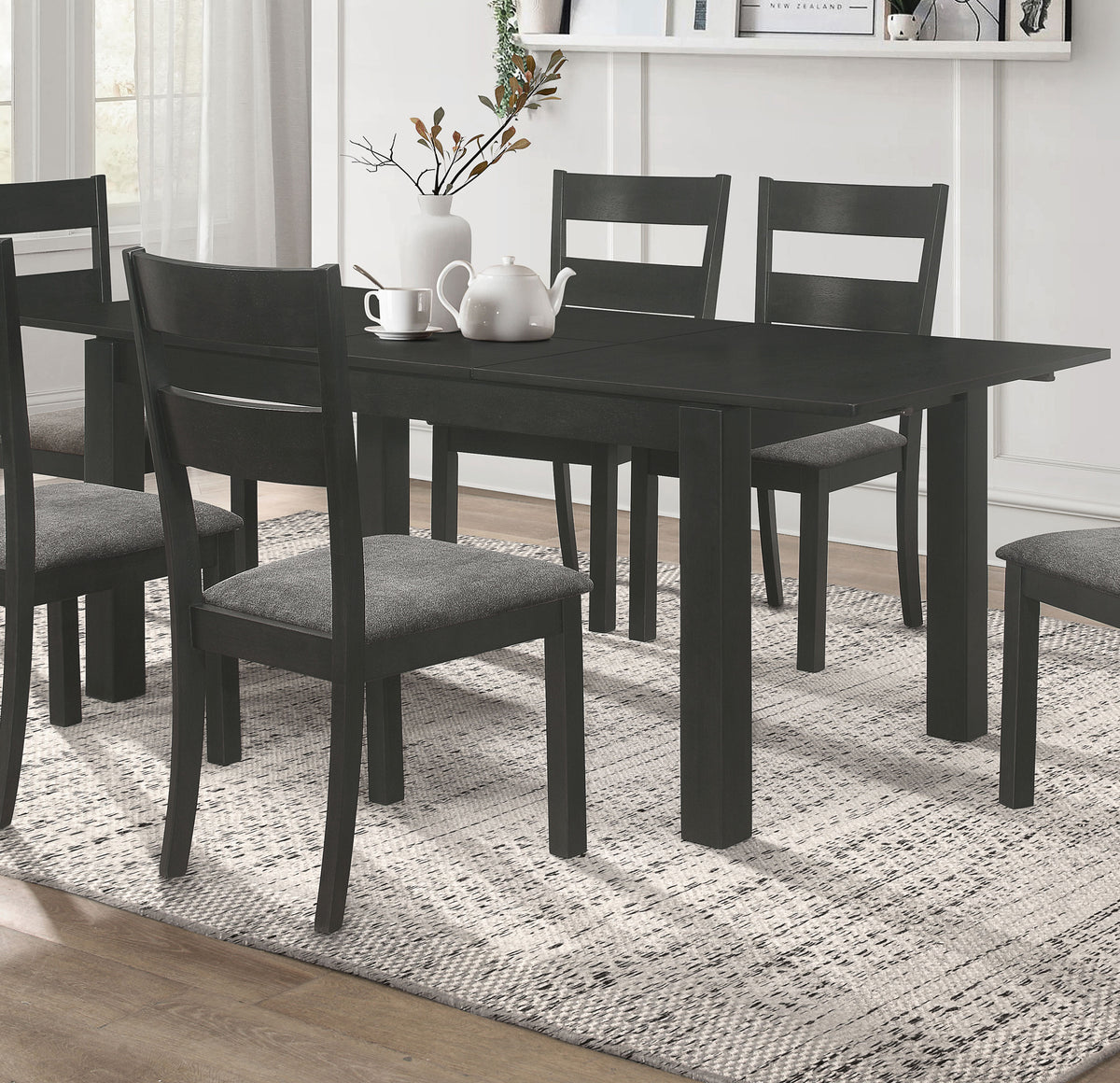 Jakob Rectangular Dining Table Black  Half Price Furniture