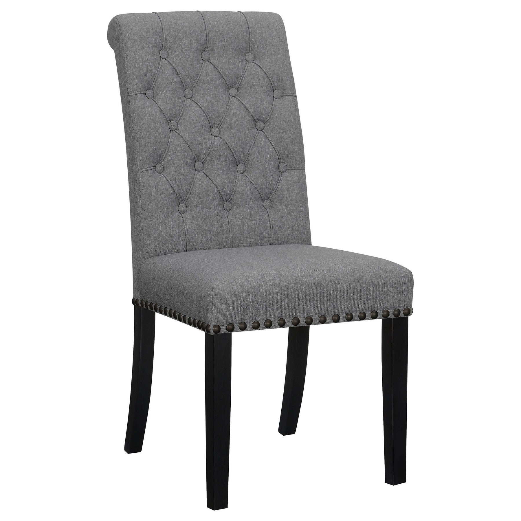 Alana Upholstered Tufted Side Chairs with Nailhead Trim (Set of 2) - Half Price Furniture