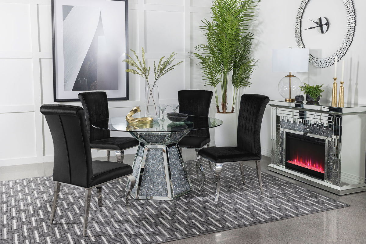 Quinn 5-piece Hexagon Pedestal Dining Room Set Half Price Furniture
