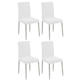 Maston Upholstered Dining Chairs White (Set of 4) Half Price Furniture