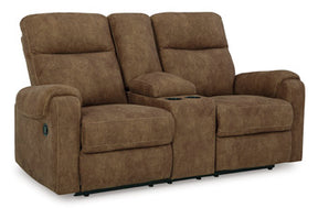 Edenwold Reclining Loveseat with Console - Half Price Furniture