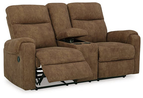 Edenwold Reclining Loveseat with Console - Half Price Furniture
