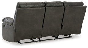 Willamen Reclining Sofa with Drop Down Table - Sofa - Half Price Furniture