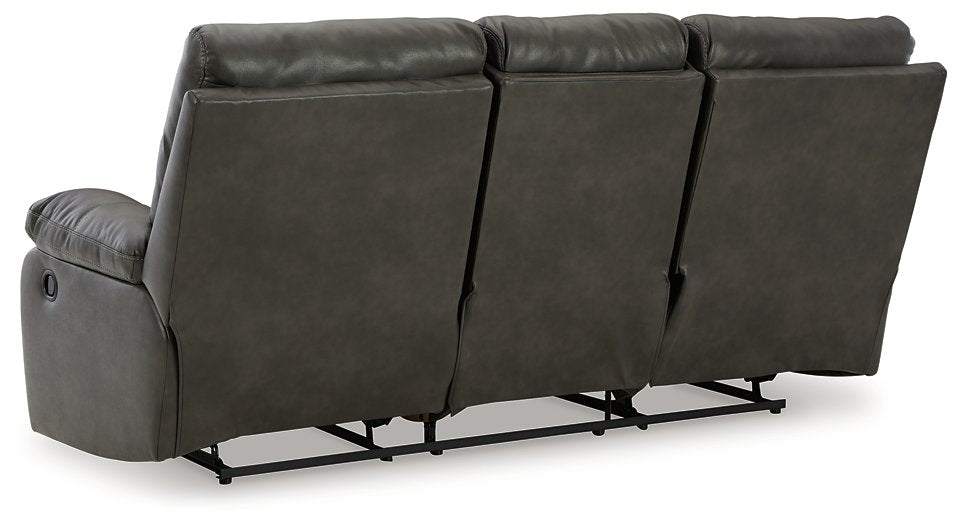 Willamen Reclining Sofa with Drop Down Table - Half Price Furniture