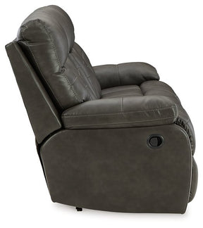 Willamen Reclining Sofa with Drop Down Table - Sofa - Half Price Furniture