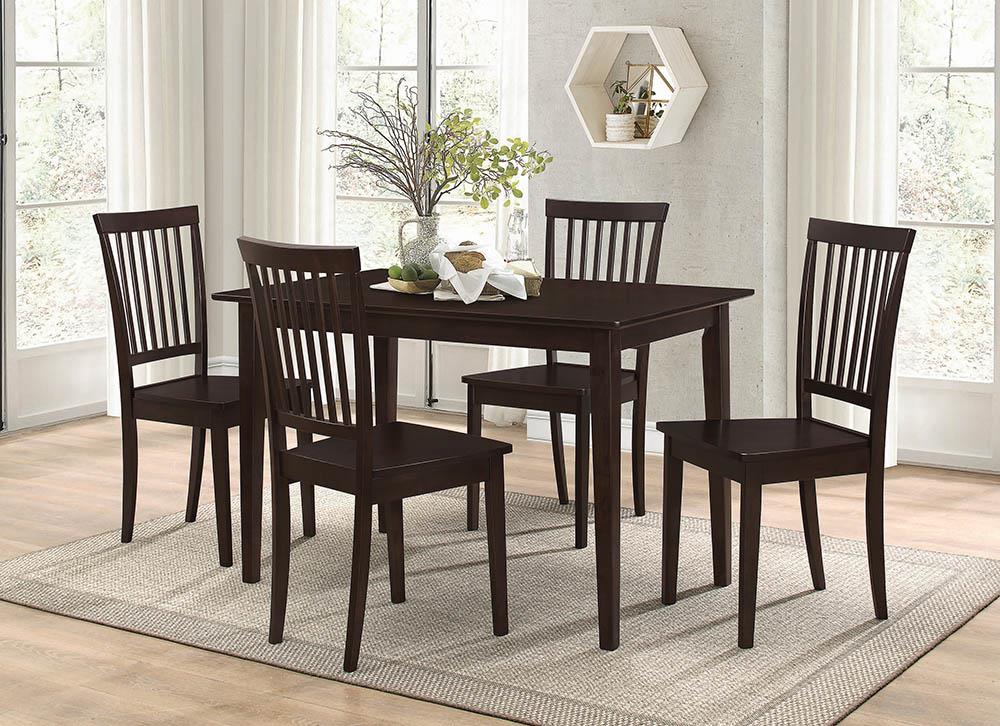 Gomez 5-piece Rectangular Dining Table Set Cappuccino  Half Price Furniture