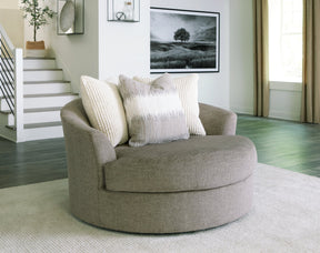 Creswell Oversized Swivel Accent Chair - Chair - Half Price Furniture