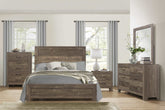 4 Piece Queen Bedroom Set 4 Piece Queen Bedroom Set in Gray Finish | Las Vegas Bedroom Half Price Furniture