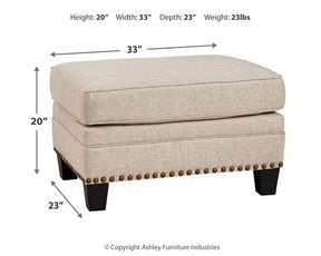 Claredon Ottoman - Ottoman - Half Price Furniture