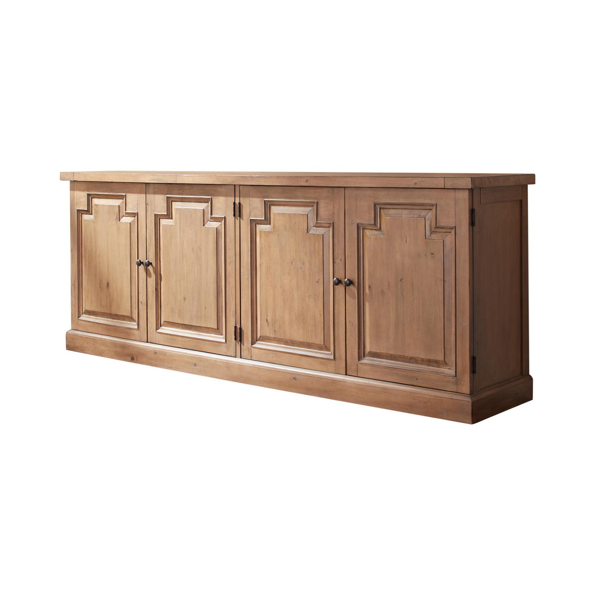 Florence 4-door Sideboard Rustic Smoke  Las Vegas Furniture Stores