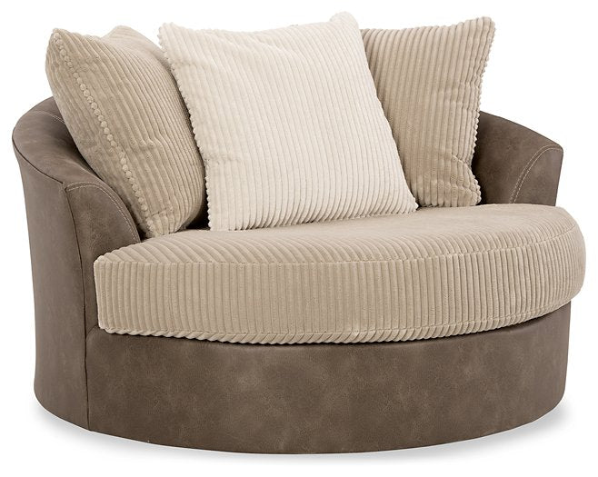 Keskin Oversized Swivel Accent Chair  Half Price Furniture