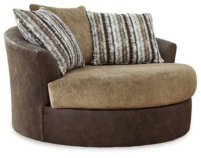 Alesbury Oversized Swivel Accent Chair Half Price Furniture