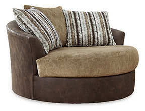 Alesbury Oversized Swivel Accent Chair - Chair - Half Price Furniture