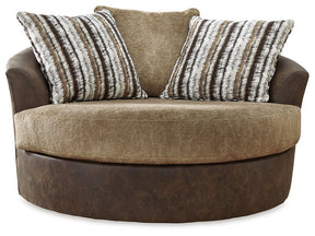 Alesbury Oversized Swivel Accent Chair - Chair - Half Price Furniture