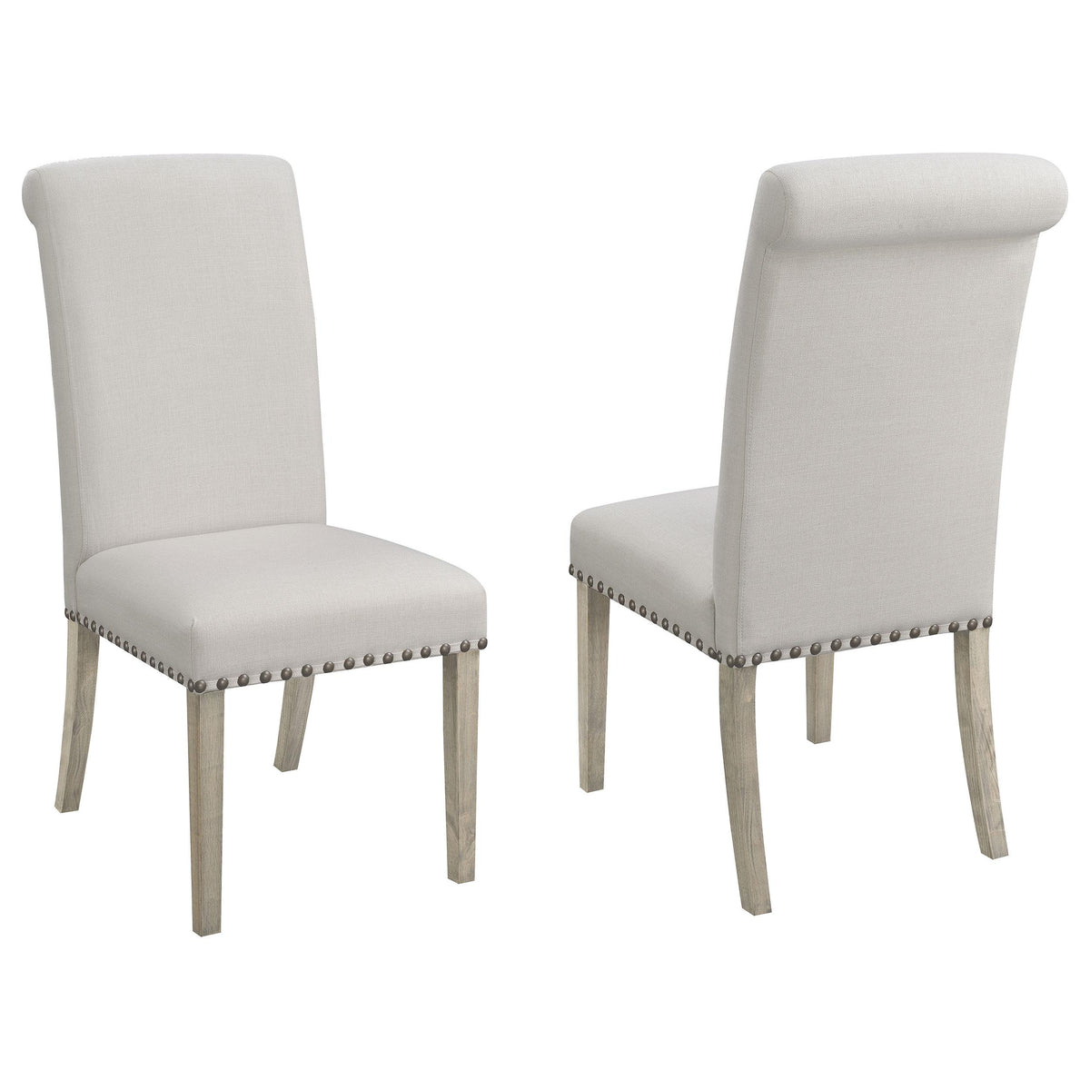 Salem Upholstered Side Chairs Rustic Smoke and Grey (Set of 2) Half Price Furniture