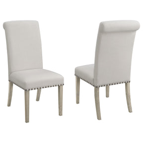 Salem Upholstered Side Chairs Rustic Smoke and Grey (Set of 2) Half Price Furniture