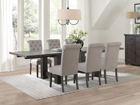 Calandra Rectangular Dining Set with Extension Leaf - Dining Room Set - Half Price Furniture