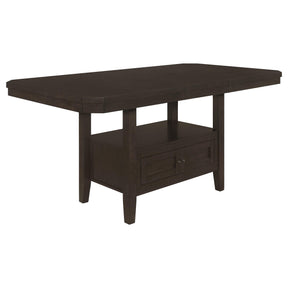 Prentiss Rectangular Counter Height Table with Butterfly Leaf Cappuccino Prentiss Rectangular Counter Height Table with Butterfly Leaf Cappuccino Half Price Furniture