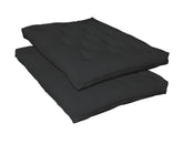 7.5" Deluxe Innerspring Futon Pad Black 7.5" Deluxe Innerspring Futon Pad Black Half Price Furniture