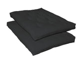 7.5" Deluxe Innerspring Futon Pad Black Half Price Furniture
