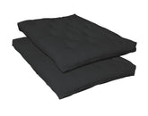 7" Deluxe Futon Pad Black Half Price Furniture