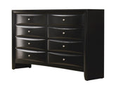 Briana Rectangular 8-drawer Dresser Black Half Price Furniture