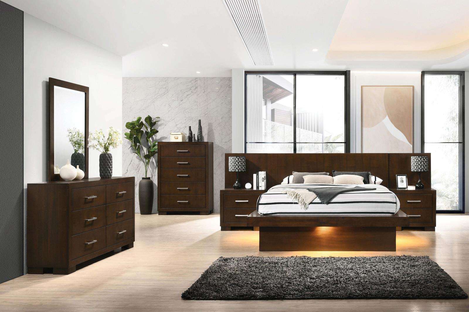 Jessica Minimalistic Platform Bedroom Set - Half Price Furniture