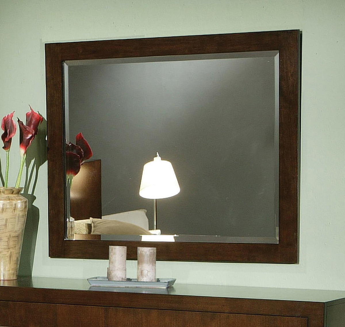 Jessica Rectangular Wall Dresser Mirror Cappuccino Jessica Rectangular Wall Dresser Mirror Cappuccino Half Price Furniture