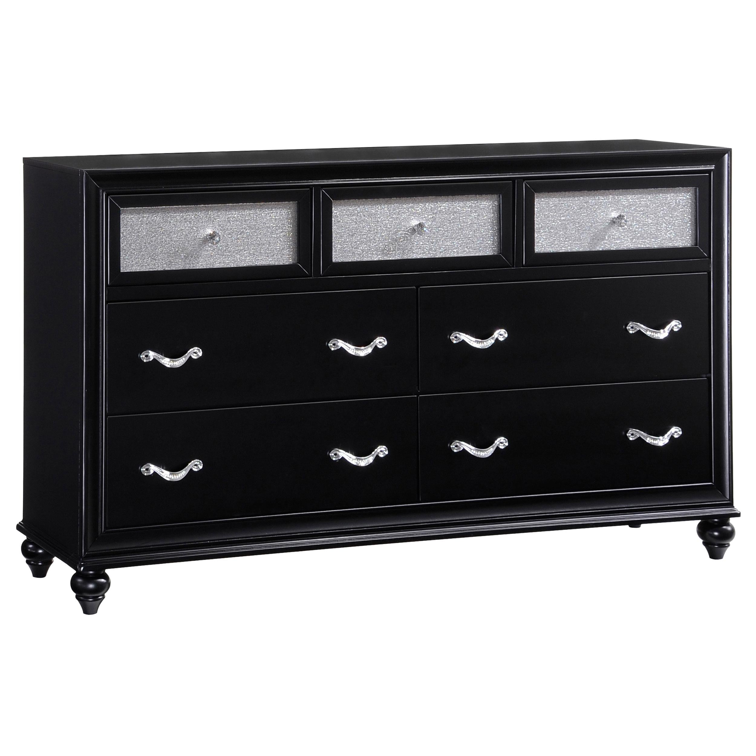 Coaster Barzini 7-drawer Dresser Black Coaster Barzini 7-drawer Dresser Black