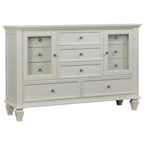 Sandy Beach 11-drawer Rectangular Dresser Cream White Sandy Beach 11-drawer Rectangular Dresser Cream White Half Price Furniture